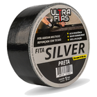 Fita Adesiva Multiuso Silver Tape 50 Mm X 50 Metros - Preta
