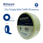 Fita Adesiva Telada Para Drywall Waltape 90m X 48mm 9 Unidadas
