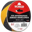Fita Antiderrapante Zebrada Amarela/preta 50mm X 20 Metros Wo