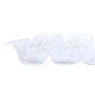 Fita Aramada Flocos Brancos 6 3cm X 9 14m - 01 Unidade  - Cro