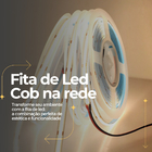 Fita Cob De Led 320led 10m Ligação Direta Na Rede 110v Branco