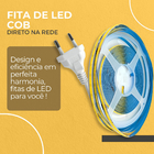 Fita Cob De Led 320led 10m Ligação Direta Na Rede 110v Branco