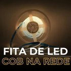 Fita Cob De Led 320led 10m Ligação Direta Na Rede 110v Branco