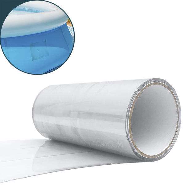 Fita Colante Transparente Forte Vazamento Piscina 20cm Cano F