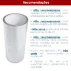 Fita Colante Transparente Forte Vazamento Piscina 20cm Cano F