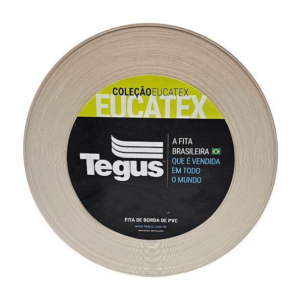 Fita de Borda de Plástico PVC P03 Amadeirado 22mm Rolo com 10m Eucatex