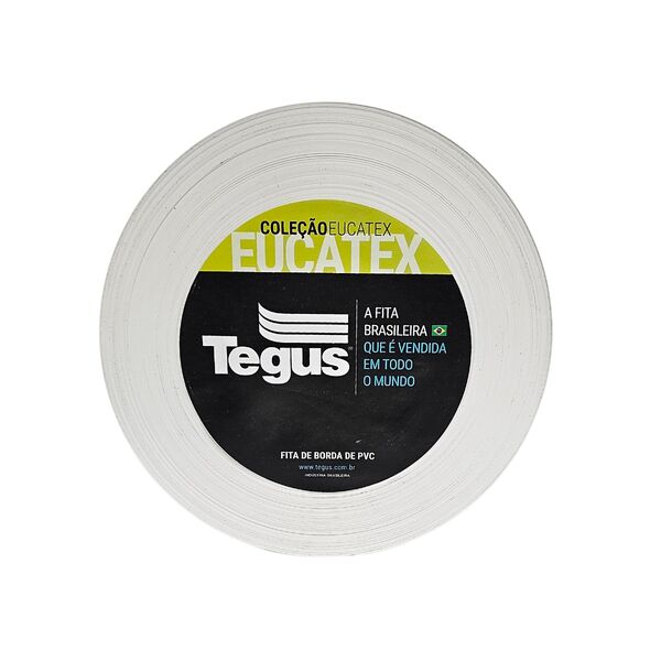 Fita de Borda de Plástico PVC M01 Branco 22mm Rolo com 10m Eucatex