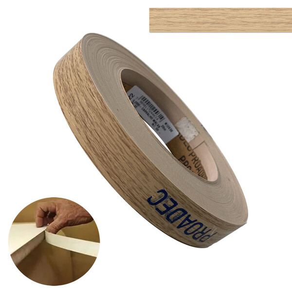 Fita De Borda Pvc Carvalho Malva 35mm X 20m Proadec