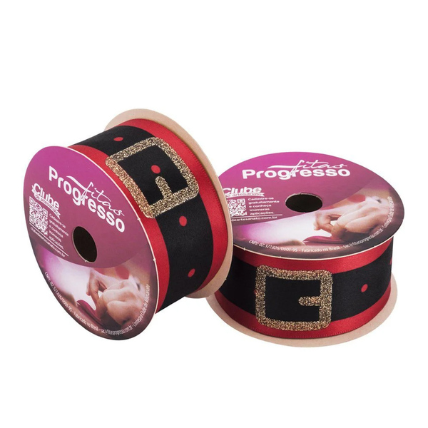 Fita De Cetim Ecf005tg - 22mm X 10 Metros - Cor 001 - Cinto P