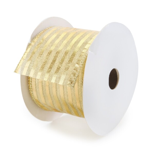 Fita de Decoração Natalina Ouro 91,4x6,3x0,05cm Cromus