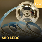 Fita De Led 5 Metros Dupla 480 Leds 30w/m 12v Bivolt Ip20 600