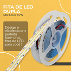 Fita De Led 5 Metros Dupla 480 Leds 30w/m 12v Bivolt Ip20 600