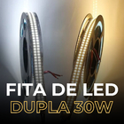 Fita De Led 5 Metros Dupla 480 Leds 30w/m 12v Bivolt Ip20 600