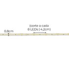 Fita De Led 5m Adesiva 24v Br. Quente 19,2w/m 192leds/m 2600l