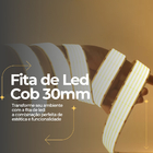 Fita De Led Cob 30mm 5m 180w 1600 Leds/m P/ Perfil Sanca 12v