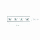 Fita de Led Luz Branca IP20 12W 12V Gaya 5m