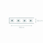 Fita de Led Luz Branca IP65 8W 220V Gaya Pratik Slim 26,5m