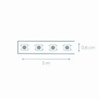 Fita de Led Luz RGB IP20 7,8W 12V Gaya 5m