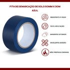 Fita Demarcação De Solo 50mm X 30m Azul - Adere