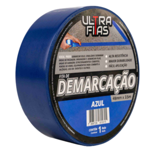 Fita Demarcatória Para Quadra De Futevôlei PRO - 9x18m, Azul, Com 6 Fixadores