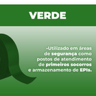 Fita Demarcação De Solo Pvc 48 Mm X 15 Metros - Verde