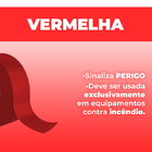 Fita Demarcação Pvc 15 Metros - Vermelho