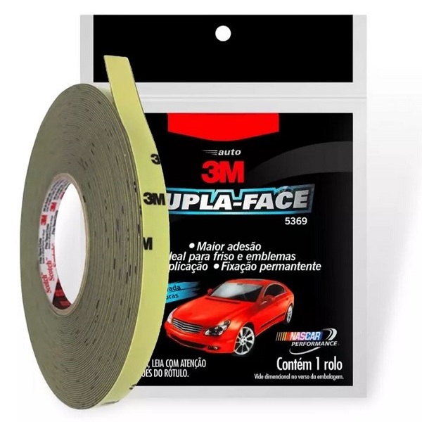 Fita Dupla Face 3m Automotiva De Espuma 5369 12mm X 3m