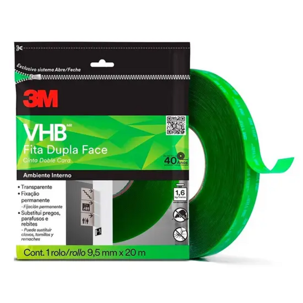 Fita Dupla Face Fixa Forte 3m Vhb 9 5mm X 20m 4910