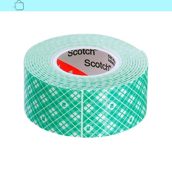 Fita Dupla Face Fixa Forte Scotch 3m Áreas Úmidas Banheiro