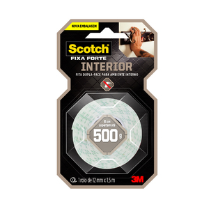 Foto de Fita Dupla Face Scotch Fixa Forte Espuma 12mmx1,5m