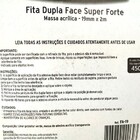 Fita Dupla Face Super Resistente 2mtsx19mm Transparente
