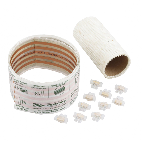 Fita Elétrica Adesiva 5x5 5M Kit 3 Pistas 15A 750V