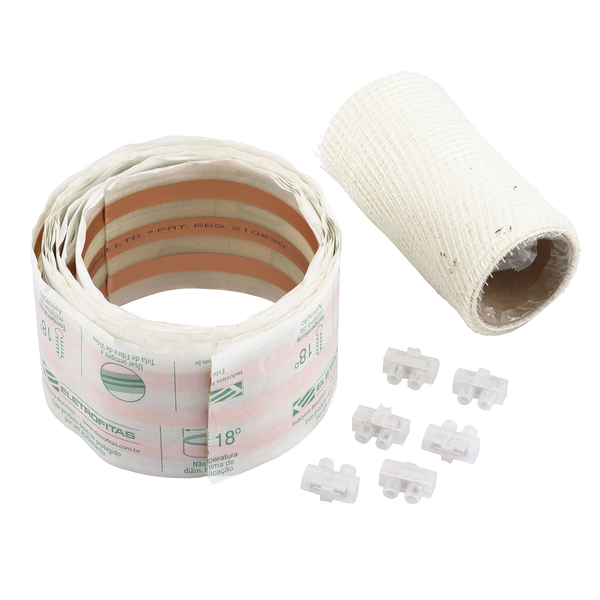 Fita Elétrica Adesiva 9x3 5M Kit 3 Pistas 15A 750V