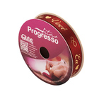 Fita Em Cetim Vermelho E Dourado 15mm X 10 Metros - Cor 419