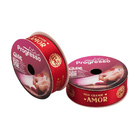 Fita Em Cetim Vermelho E Dourado 22mm X 10 Metros - Cor 835