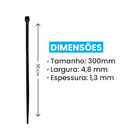 Fita Hellerman Abraçadeira Enforca Gato De Nylon 300x4,8mm 22