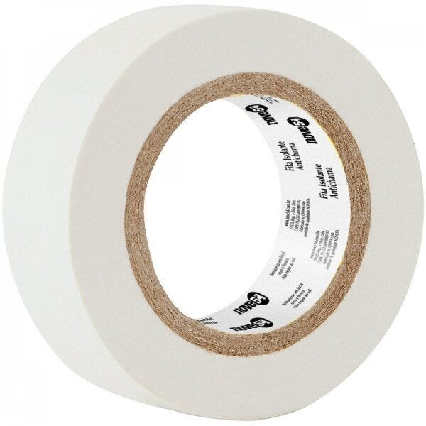 Fita Isolante 19 Mm X 10 M Branca Nove54 - Caixa Com 14 Unida