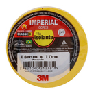 Fita Isolante 3M Imperial Uso Geral Classe C Amarela 18mm x 10m x  0,13mm