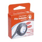 FITA ISOLANTE ANTICHAMA PVC PRETO 19,00 MM 0,125 MM ROLO 5M