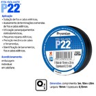 Fita Isolante P22 19mm X 20m Pvc Antichama Preta Prysmian