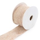 Fita Juta Bege e Ouro 0,05x6,3x9,14cm Cromus