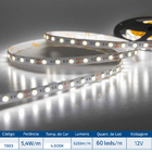 Fita Led 12v 4000k Luz Neutra Ip20 5 Metros 4 8w/m