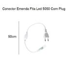 Fita Led 5050 Branco Quente 4m 14w/m Com Conector 127v