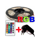 Fita Led 5m Rgb 16 Cores 5050 Prova D'agua Fonte Controle