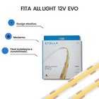 Fita Led All Light Evo 5m 12v Ip20  7w 3000k-stella