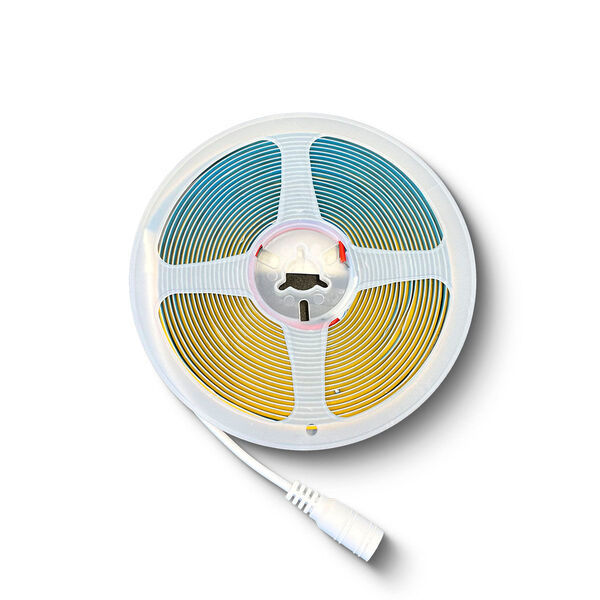 Fita Led Cob 300led/m Ip20 12v Branco Quente 3000k Fita Led C