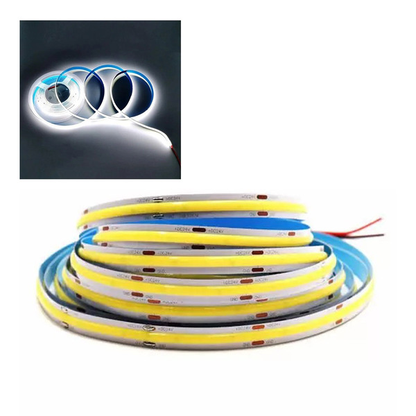 Fita Led Cob 6500k Rolo 50 Metros 12v 10w Decoraçao Sala Quar
