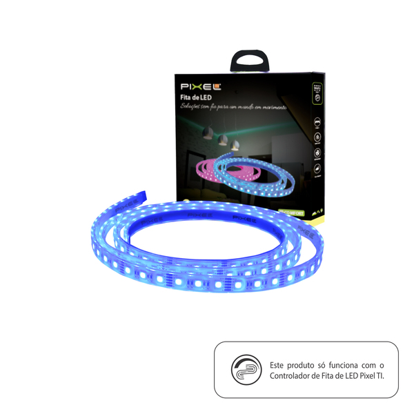 fita led inteligente luz rgb 2m ip66