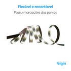 Fita LED Luz RGB Wi-Fi Inteligente 5m IP44 Bivolt Sobrepor Elgin