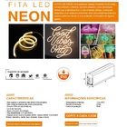 Fita Led Neon 12v 3000k 5 Metros Ip65 12w/m 120led/m